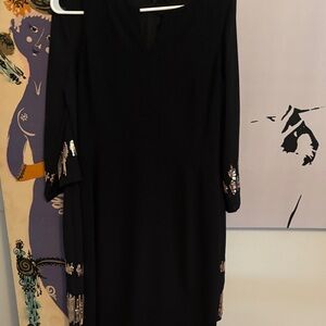 Ann Taylor Black Maxi Dress with Sequin Details 8